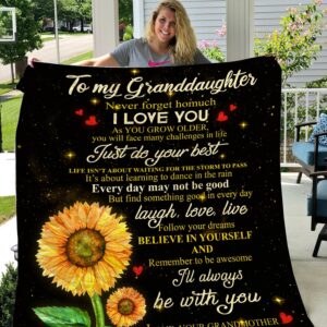 Sunflower  To My Granddaughter Quilt  Quilt